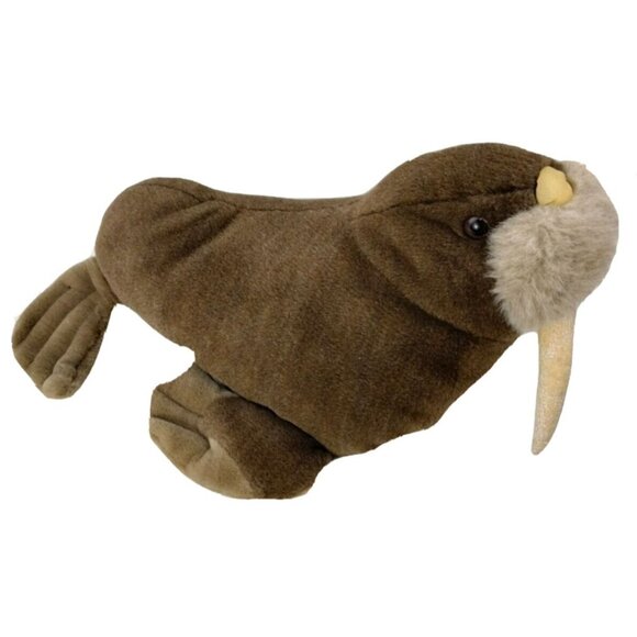 16 inch Vintage Walrus Stuffed Aquatic Ocean Sealife Animal by A and A Plush - Picture 2 of 13
